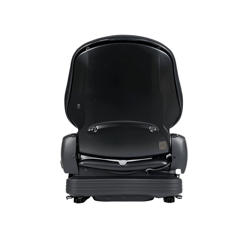 BF16 lavprofil vinyl erstatning mekanisk affjedret sæde til materialehåndtering gaffeltruck udstyr - sort med EN13490 IT1+IT2