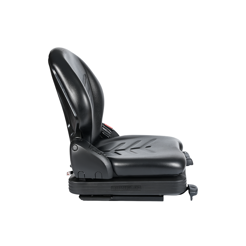 BF16 lavprofil vinyl erstatning mekanisk affjedret sæde til materialehåndtering gaffeltruck udstyr - sort med EN13490 IT1+IT2