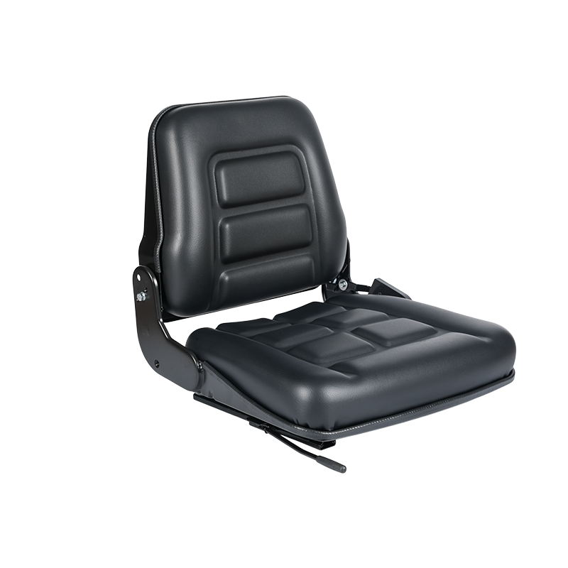 BF1-2 Omkostningseffektiv sort vinyl sammenklappeligt ryglæn gaffeltrucksæde til lagervognsflåder
