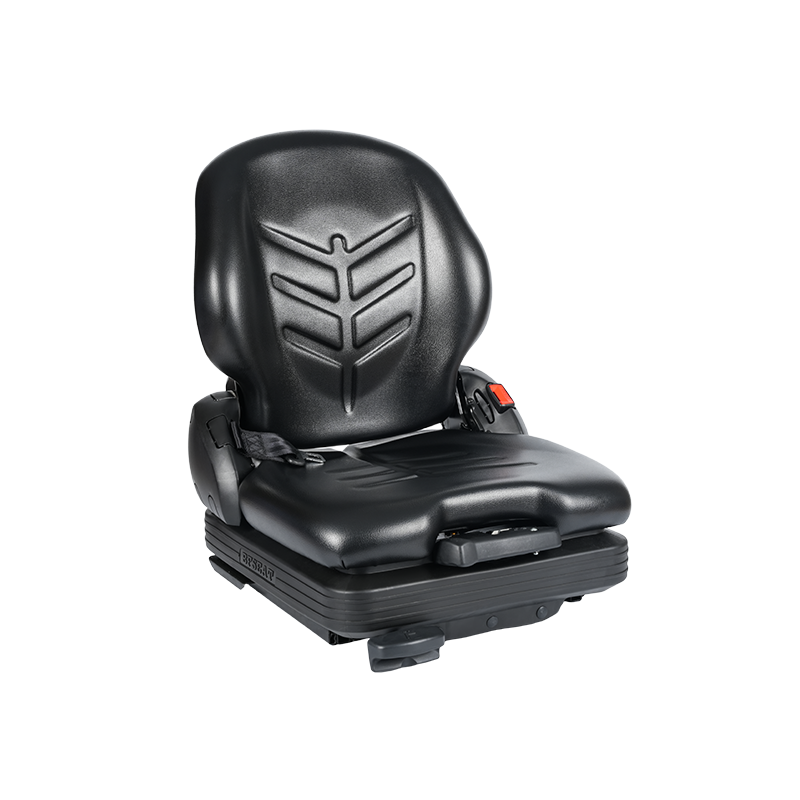 BF16 lavprofil vinyl erstatning mekanisk affjedret sæde til materialehåndtering gaffeltruck udstyr - sort med EN13490 IT1+IT2