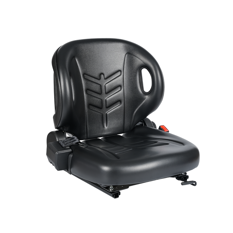 BF2-2 Universal Fit Flatbed sæde til lufthavnstraktorer med 60° tilbagelæning, optrækkelig sikkerhedssele og Doc Box
